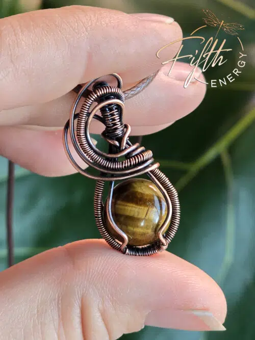 Mini Tigers Eye Necklace Fifth Energy Jewelry