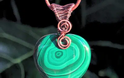 Malachite Heart Necklace