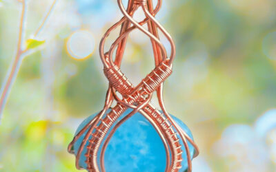 Smithsonite Baby Blues Copper Necklace