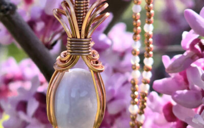 Blue Lace Agate Pendant Necklace