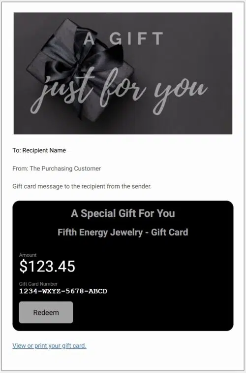 Gift For you Gentlemen Gift Card