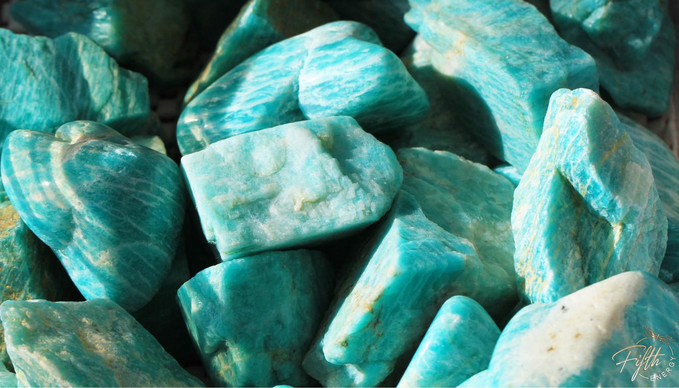 Amazonite Gemstone for Copper Jewelry Pile