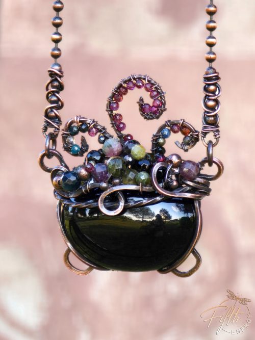 Bubbling Cauldron Necklace Fifth Energy Jewelry