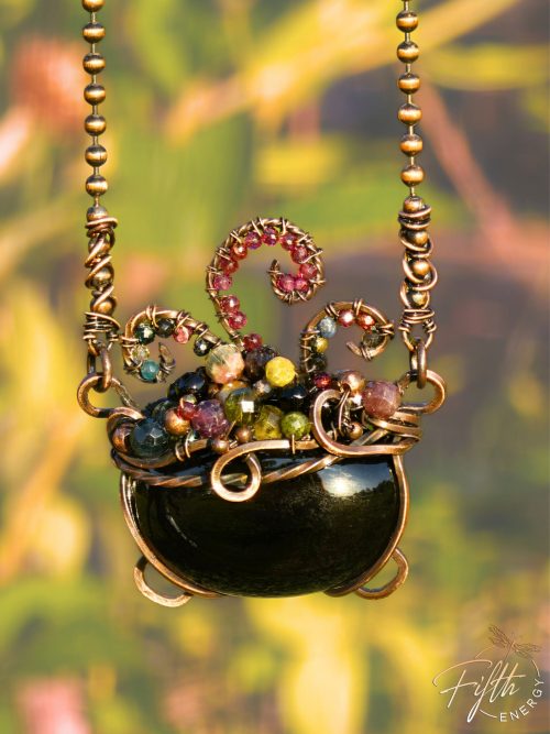 Bubbling Cauldron Necklace Fifth Energy Jewelry