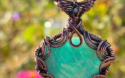 Victorian Style Amazonite Necklace