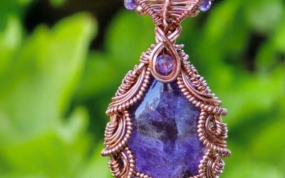 Copper and Amethyst Sparkles Necklace