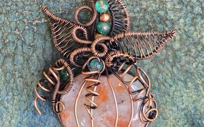 Sunstone Pumpkin Necklace